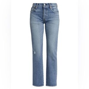 Moussy Vintage Gibraltar High Rise Stretch Straight Leg Jeans